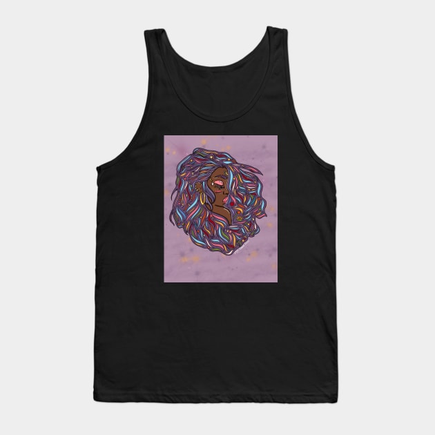 Rainbow Wind Tank Top by DejaDoodlesArt